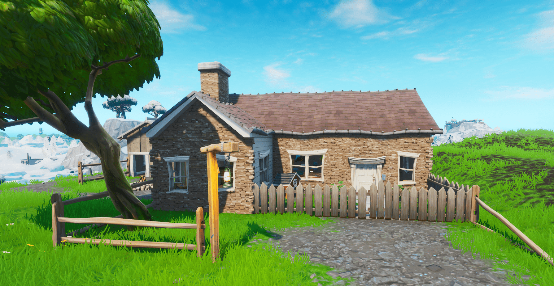 Fortnite Challenge Hilltop house full of carbide and omega posters location