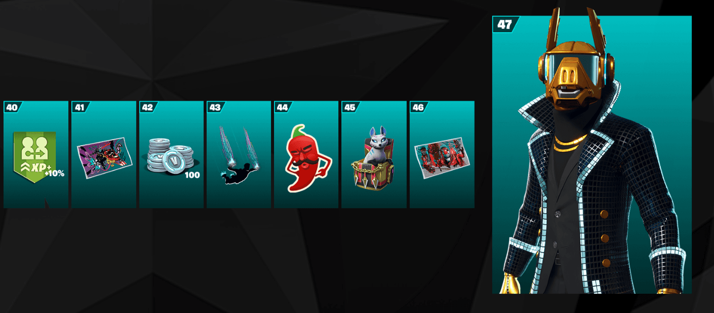 All Fortnite Season X10 Battle Pass Cosmeticsitems Includes Skins 