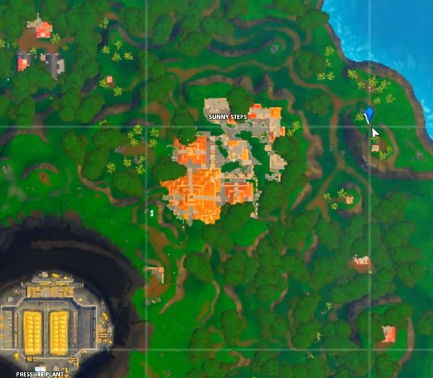 Fortnite Season X Week 4 Hidden Battle Star Location Guide Map