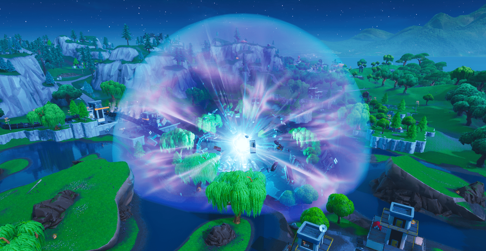 Fortnite How and Where To Touch a Giant Glowing Cube ...