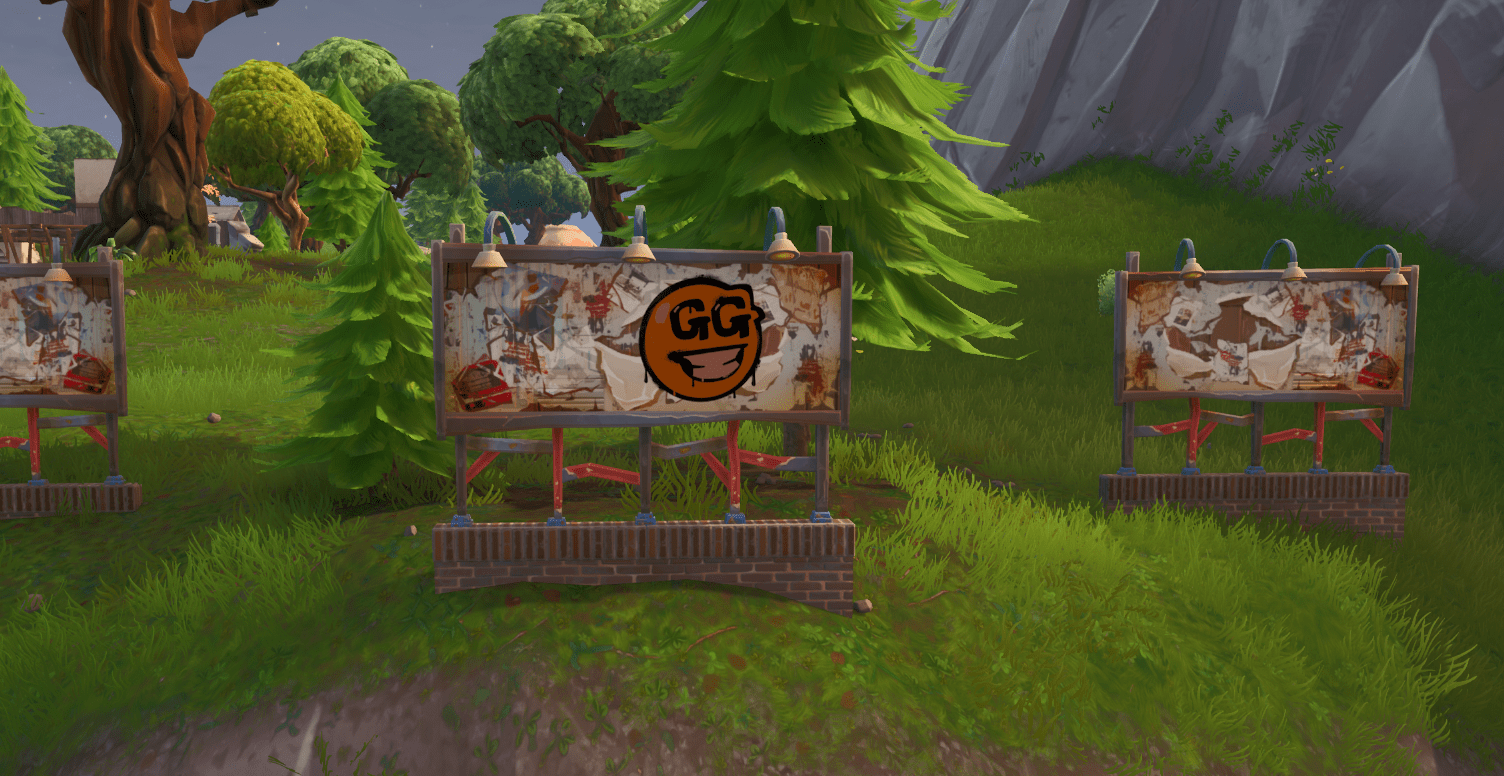 Graffiti Covered Billboards In Fortnite Locations Fortnite How And Where To Visit Graffiti Covered Billboards In A Single Match Location Challenge Fortnite Insider