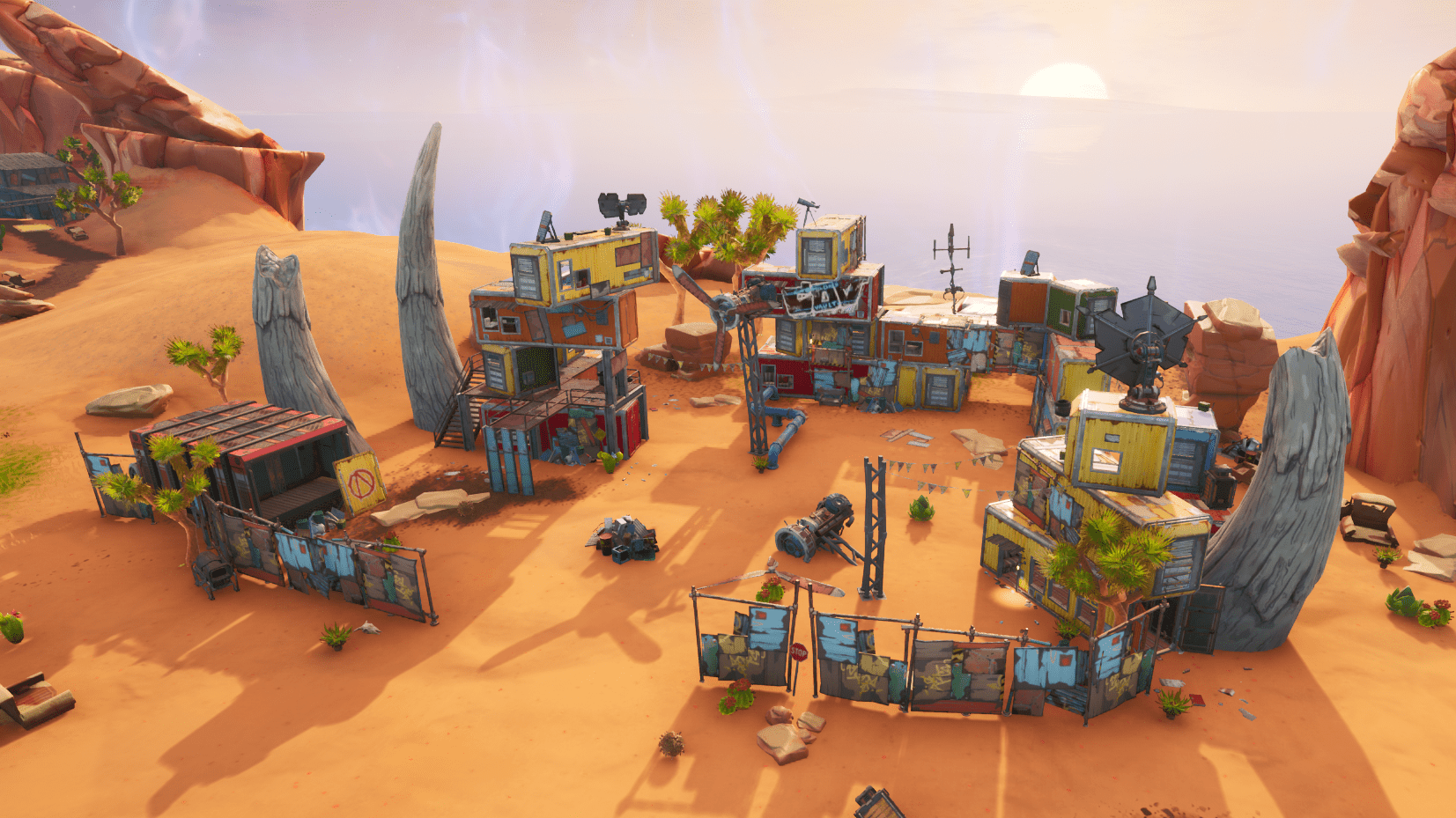 Fortnite v10.20 Map Changes - Borderlands Post Apocalyptic Themed POI