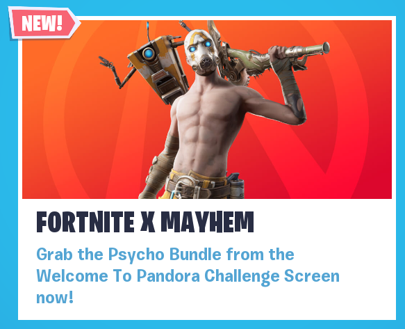 Fortnite Psycho Bundle BORDERLANDS (Epic Games Store)