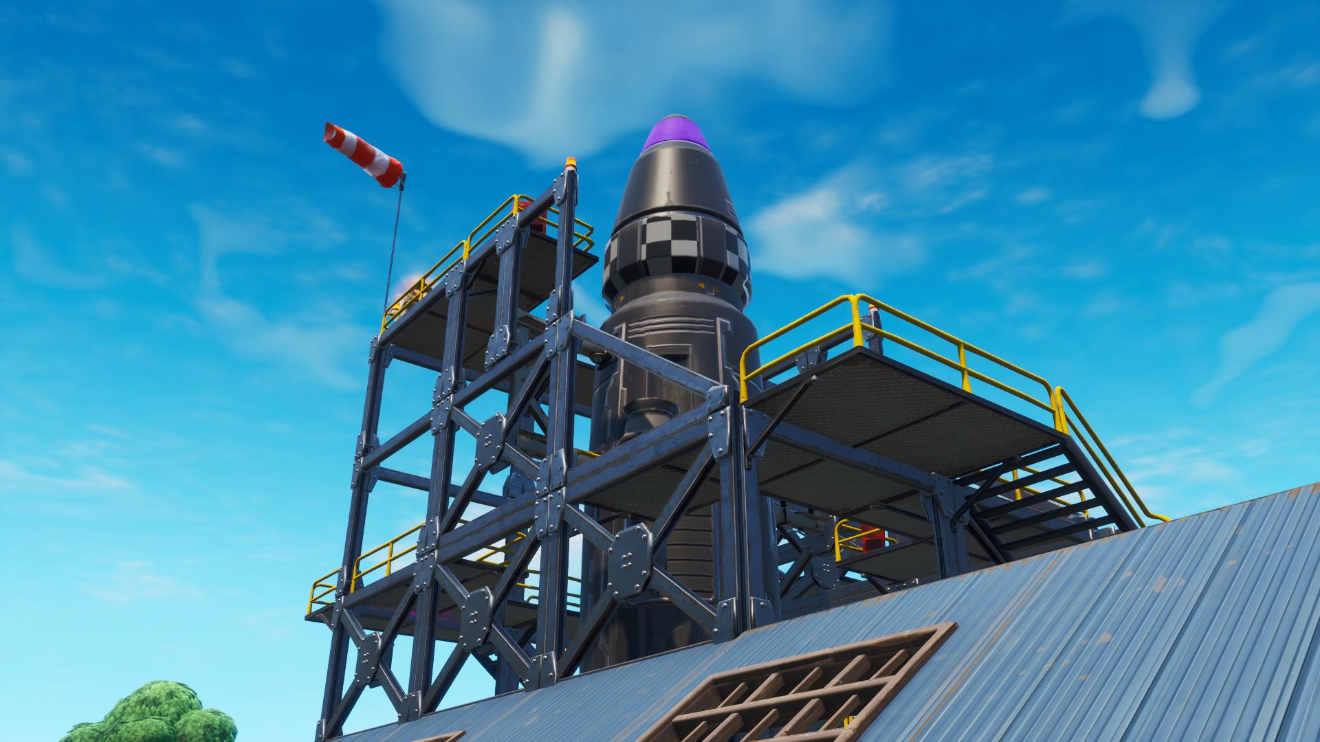 The Fortnite Rocket build at Dusty Depot has completed - Season 10 Live ...