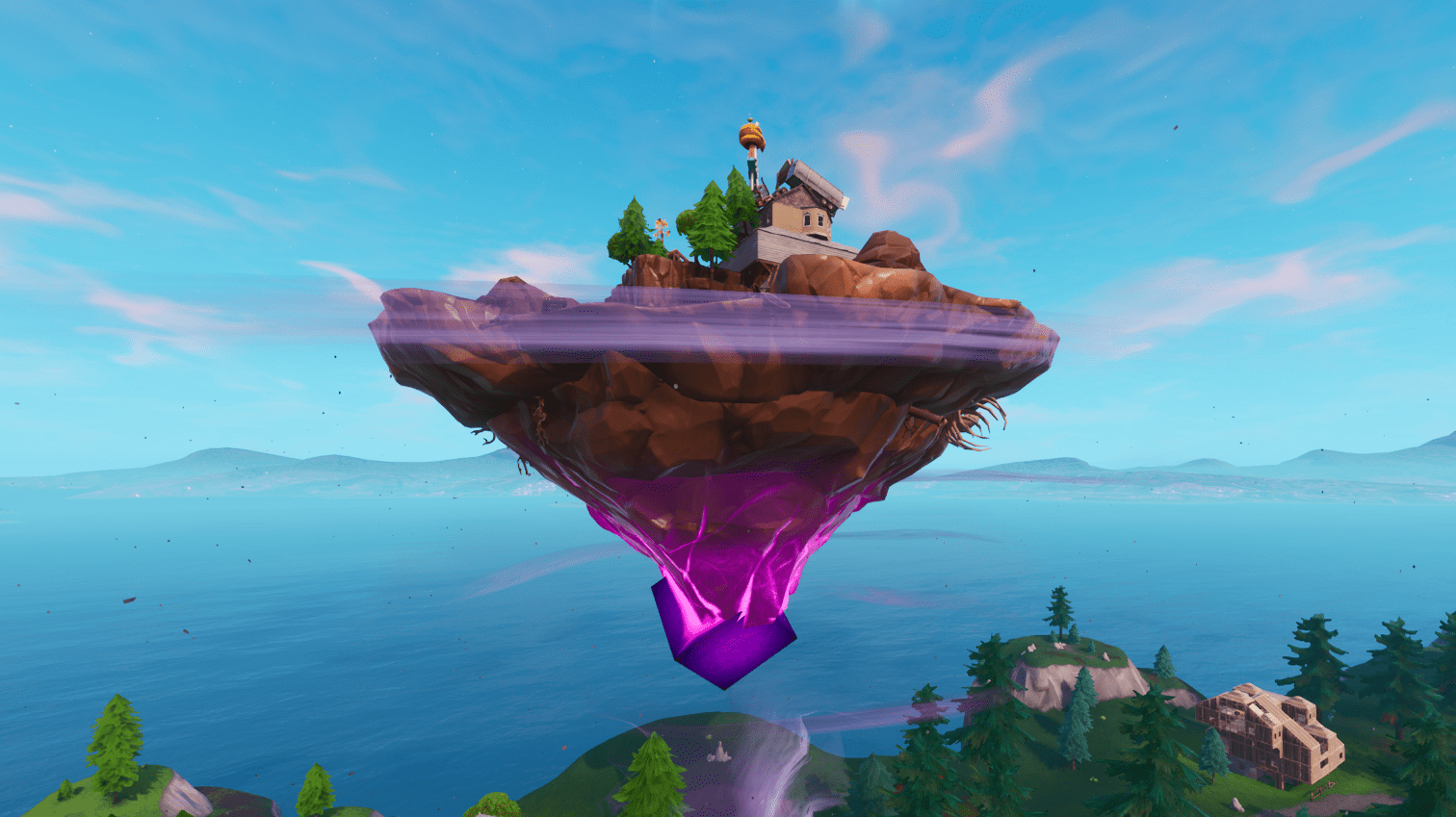 Fortnite Challenge Touch a Giant Glowing Cube Location