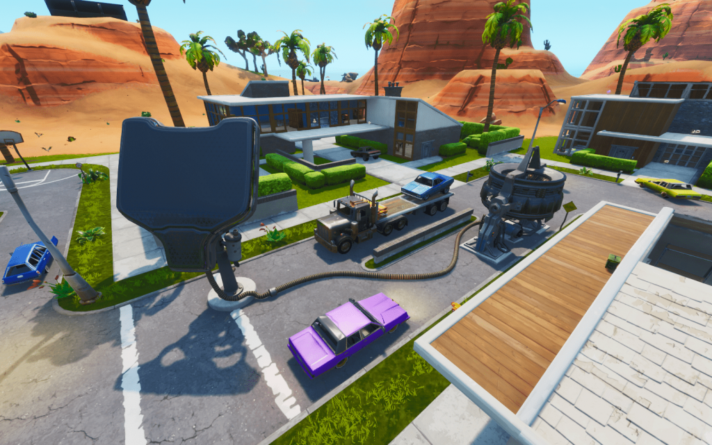 Fortnite Rift Beacons At Frozen Greasy Grove And Paradise Palms