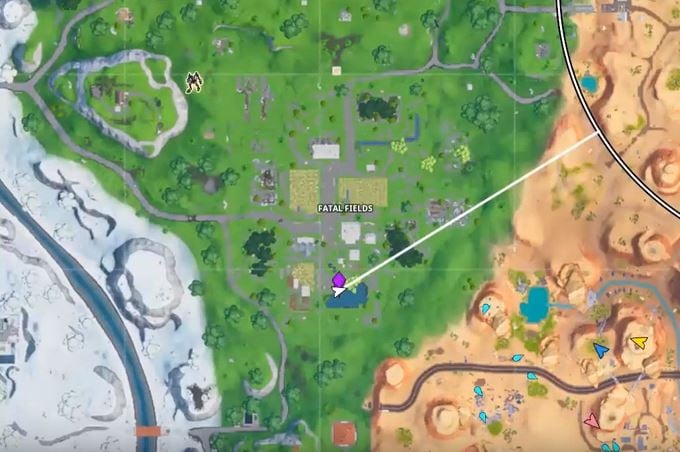 Fortnite Season 10 Week 6 the return loading screen hidden secret battle star map location