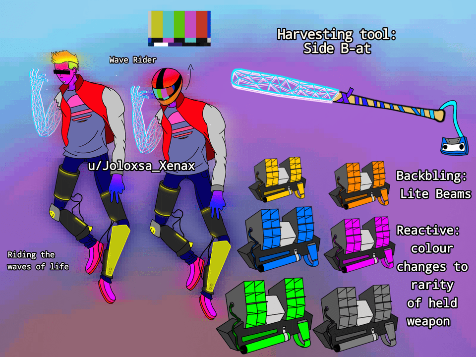 Fortnite Wave Rider Skin Concept Inspired By Synthwave Fortnite Insider