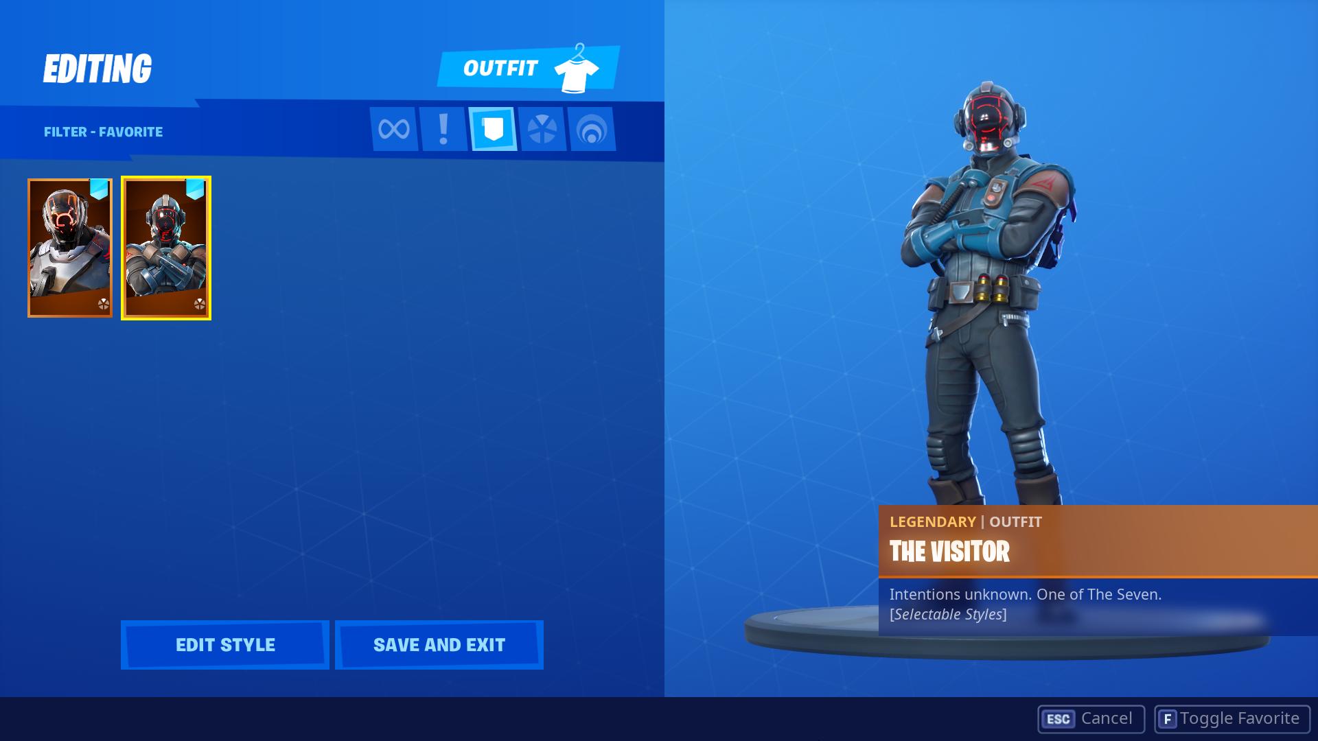 Description of the visitor's skin Fortnite Changer