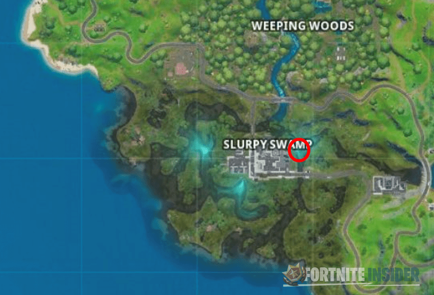 Fortnite C2:S1 Hidden Letter R Location