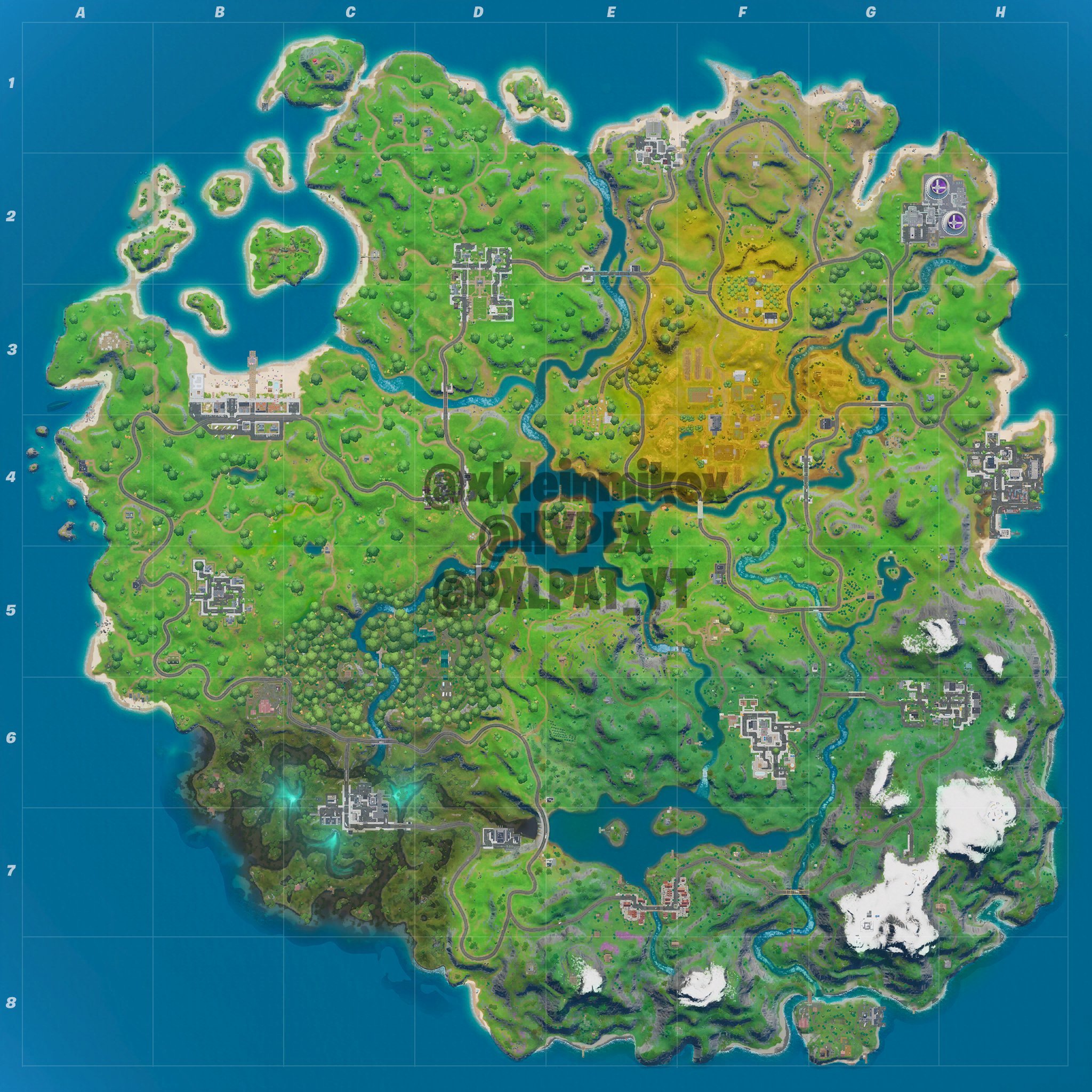 chapter 1 season 2 fortnite map