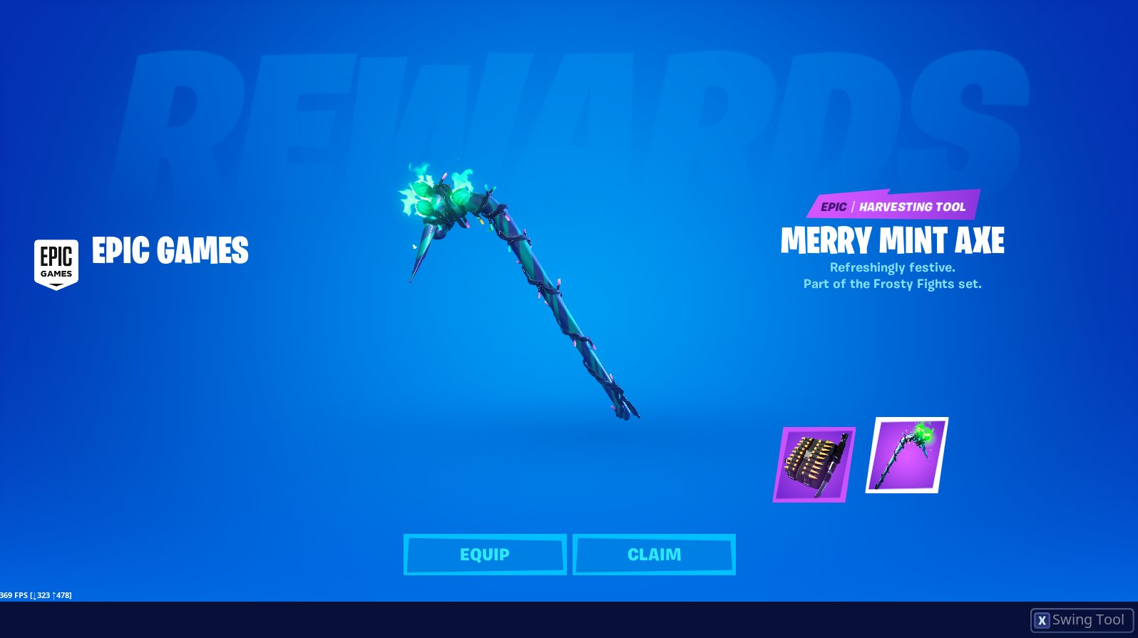 Fortnite Minty Axe Pickaxe Codes How To Get Merry Mint Pickaxe