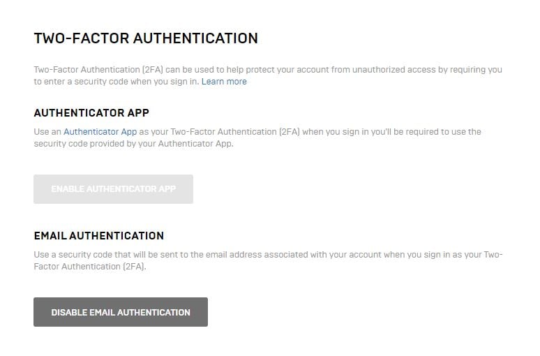 Fortnite 2FA - How to enable and get Two Factor ...