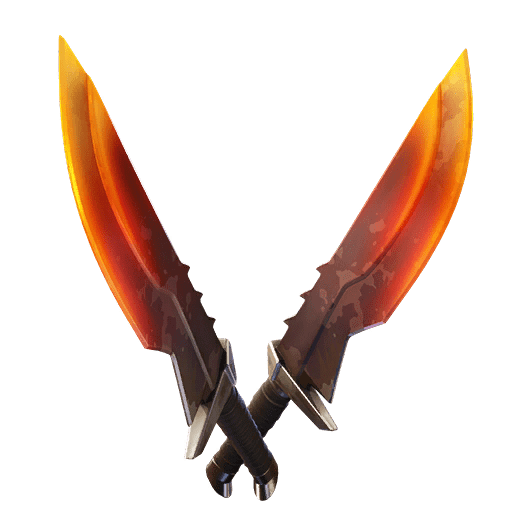 Fortnite v11.20 Leaked Pickaxe - Burning Blades