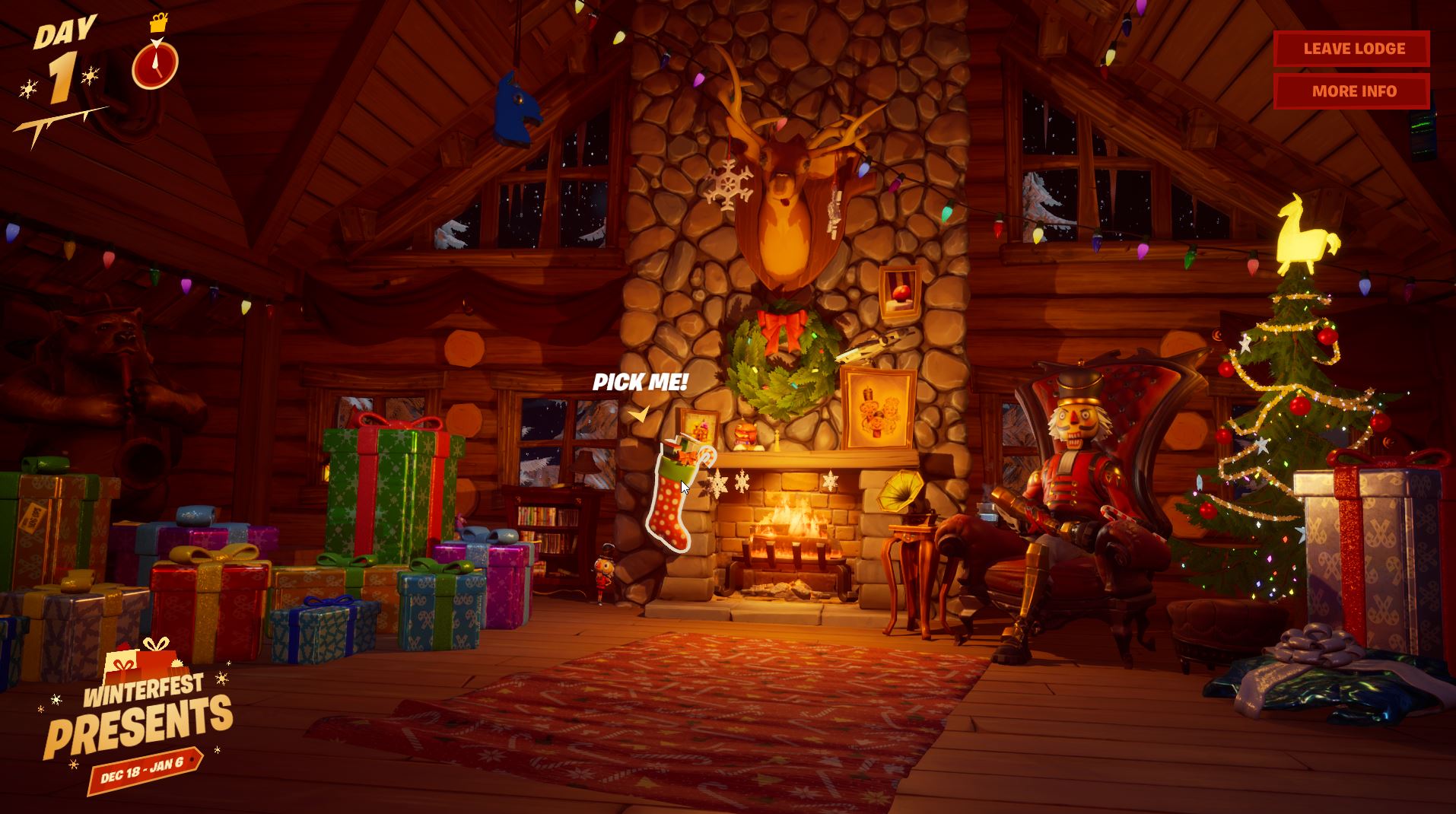 Where Are Stockings To Search In Fortnite Fortnite Winterfest How And Where To Search Holiday Stockings In The Winterfest Cabin Fortnite Insider