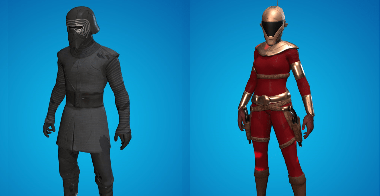 Fortnite New Star Wars Kylo Ren And Zorii Bliss Skins And Gliders Leaked Fortnite Insider