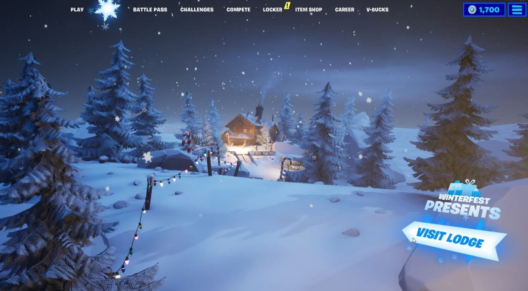 Fortnite Winterfest Lodge Christmas Location How and where to warm