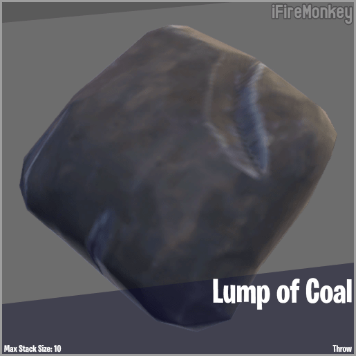 Fortnite v11.30 Leaked Item - Lump of Coal