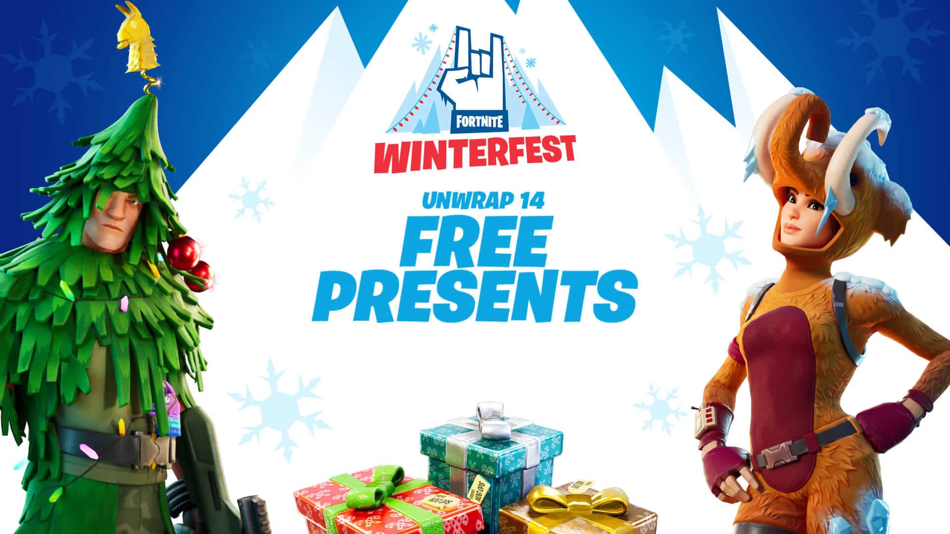 Free Xmas Fortnite Skina Fortnite Presents Guide Which Winterfest Presents To Open To Get Free Fortnite Skins Fortnite Insider