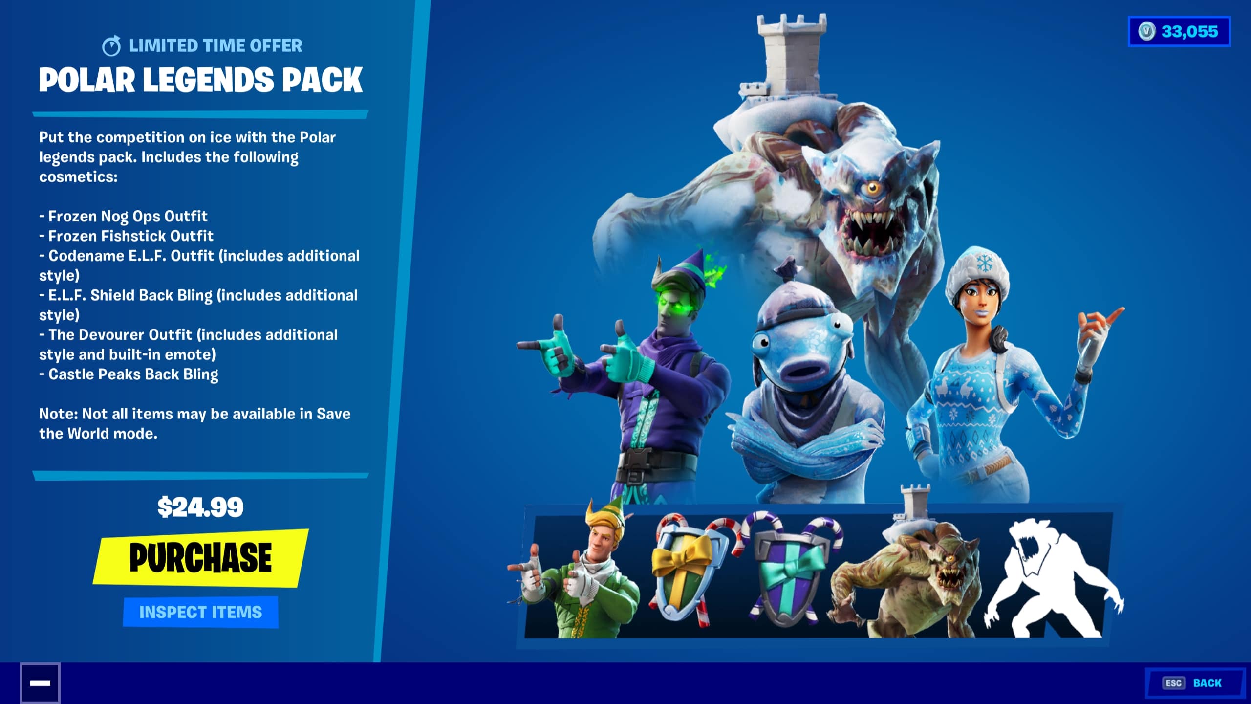 Polar Legends Official Fortnite Pack