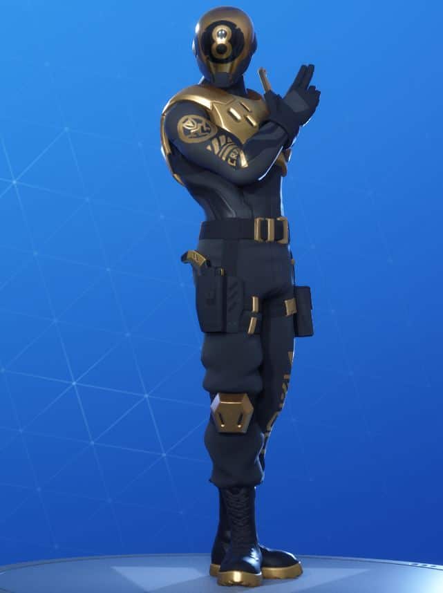 Fortnite Gold 8-Ball Skin Style