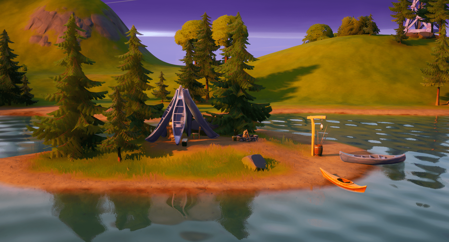 Fortnite Lake Canoe Location: Where to Dance at Lake Canoe ... - 1747 x 943 png 652kB