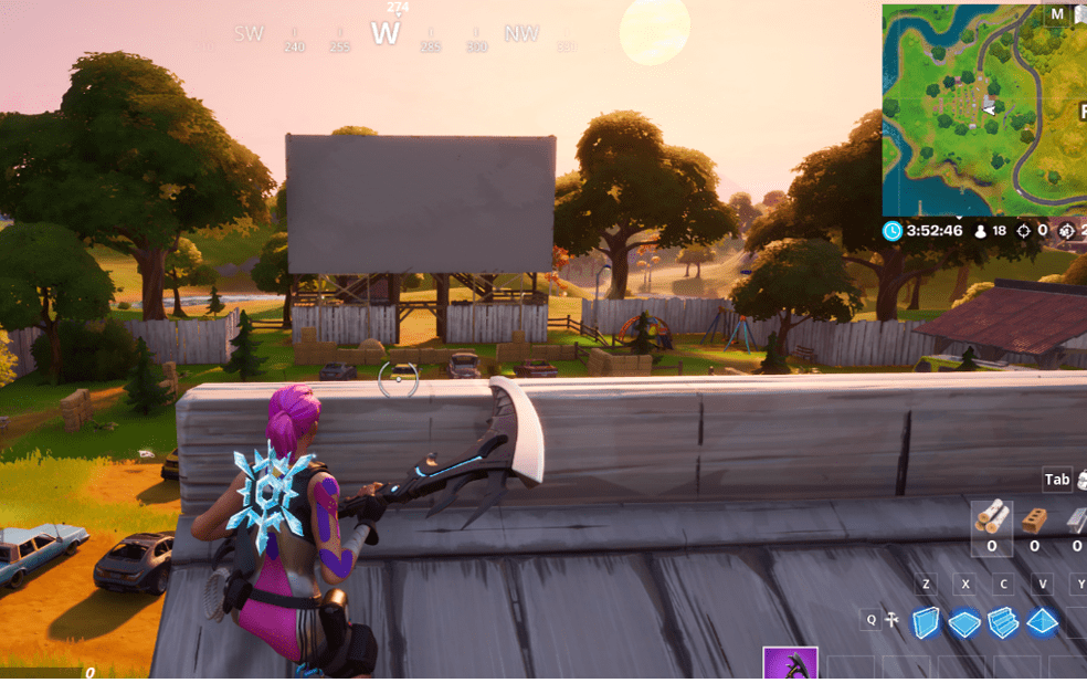 Fortnite Outdoor Movie Theater Location In-Game