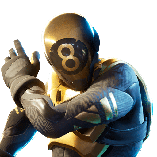 Gold 8 Ball Fortnite Skin Style