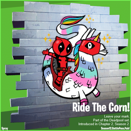 Ride The Corn Fortnite Deadpool Spray Reward Week 2