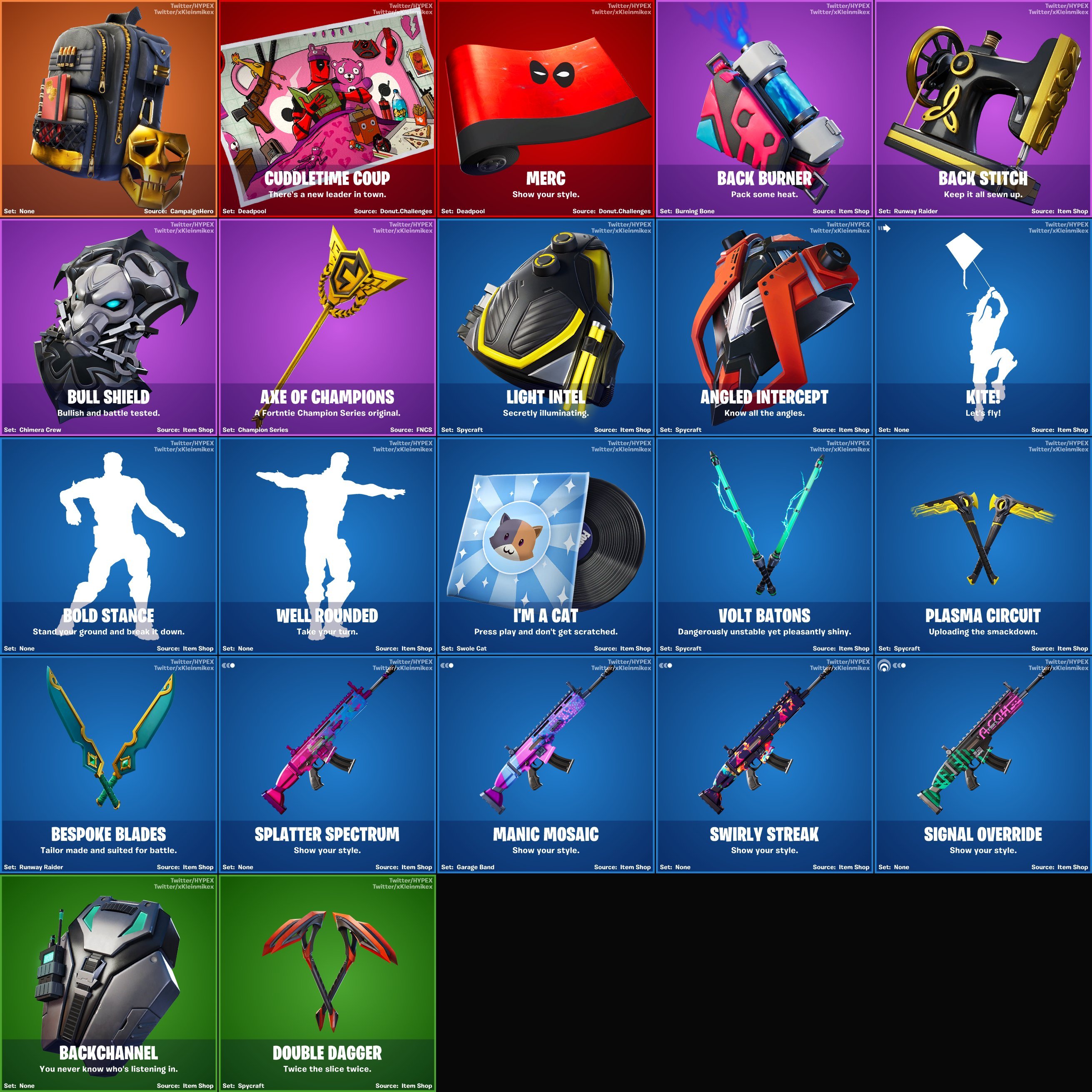 Fortnite Chapter 2: Season 2 Leaked Skins & Cosmetics ... - 2622 x 2622 jpeg 890kB