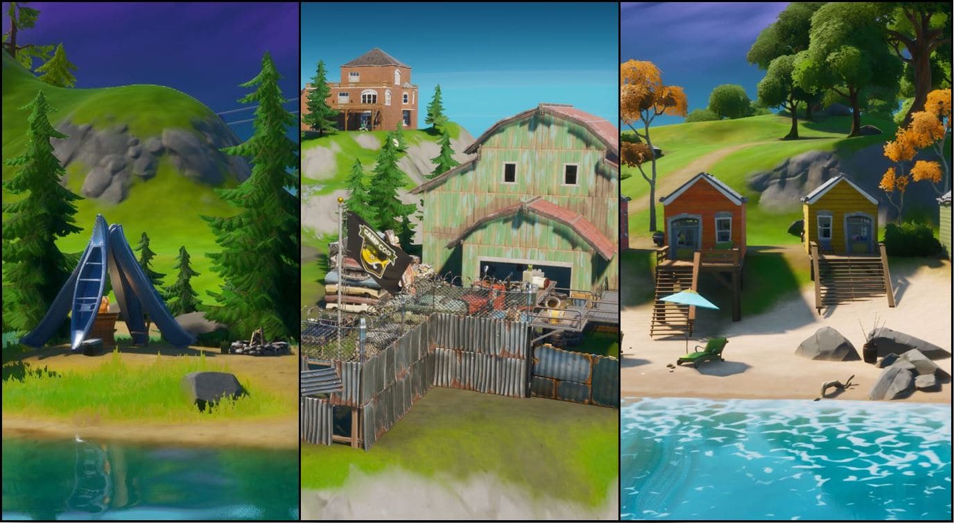 Fortnite Locations - How and Where to Dance at Lake Canoe, Camp Cod, and Rainbow Rentals
