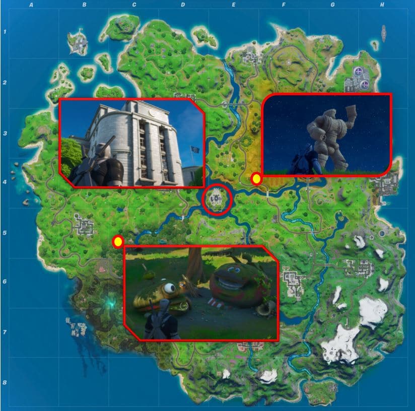 Fortnite Map Locations - The Agency, Hayman and Greasy Graves