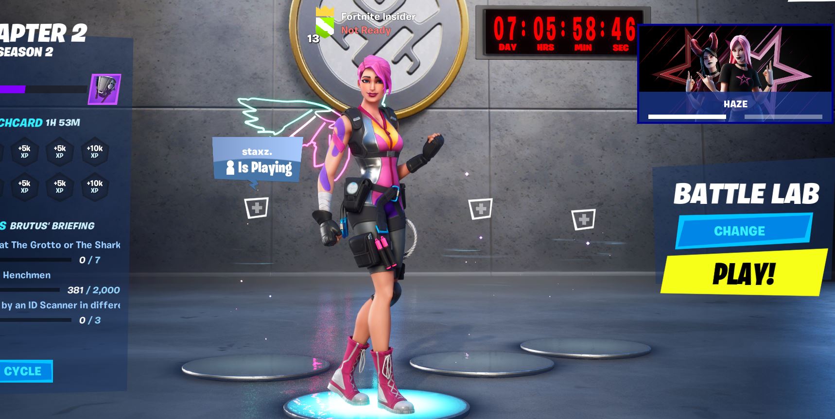 Fortnite Doomsday Event Countdown Timer Showing In-Game