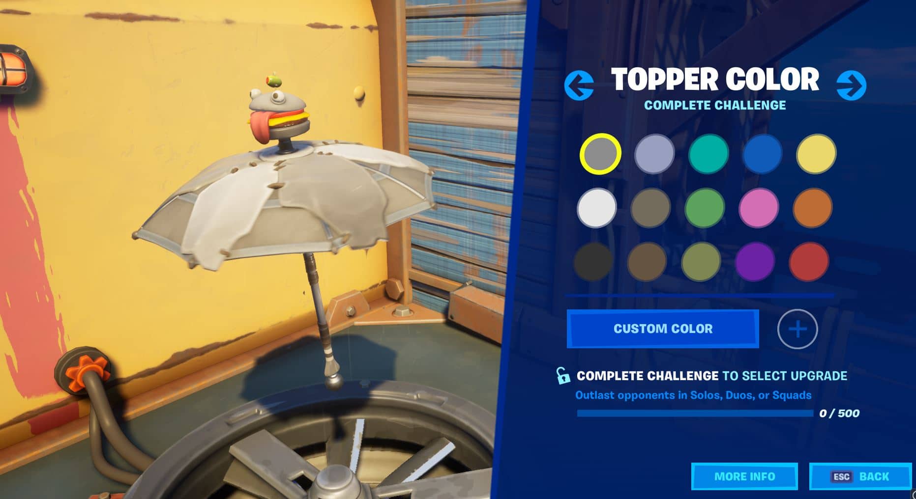 Fortnite Topper Color