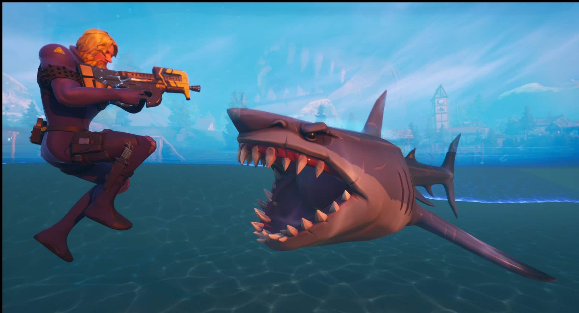 How to ride sharks in Fortnite