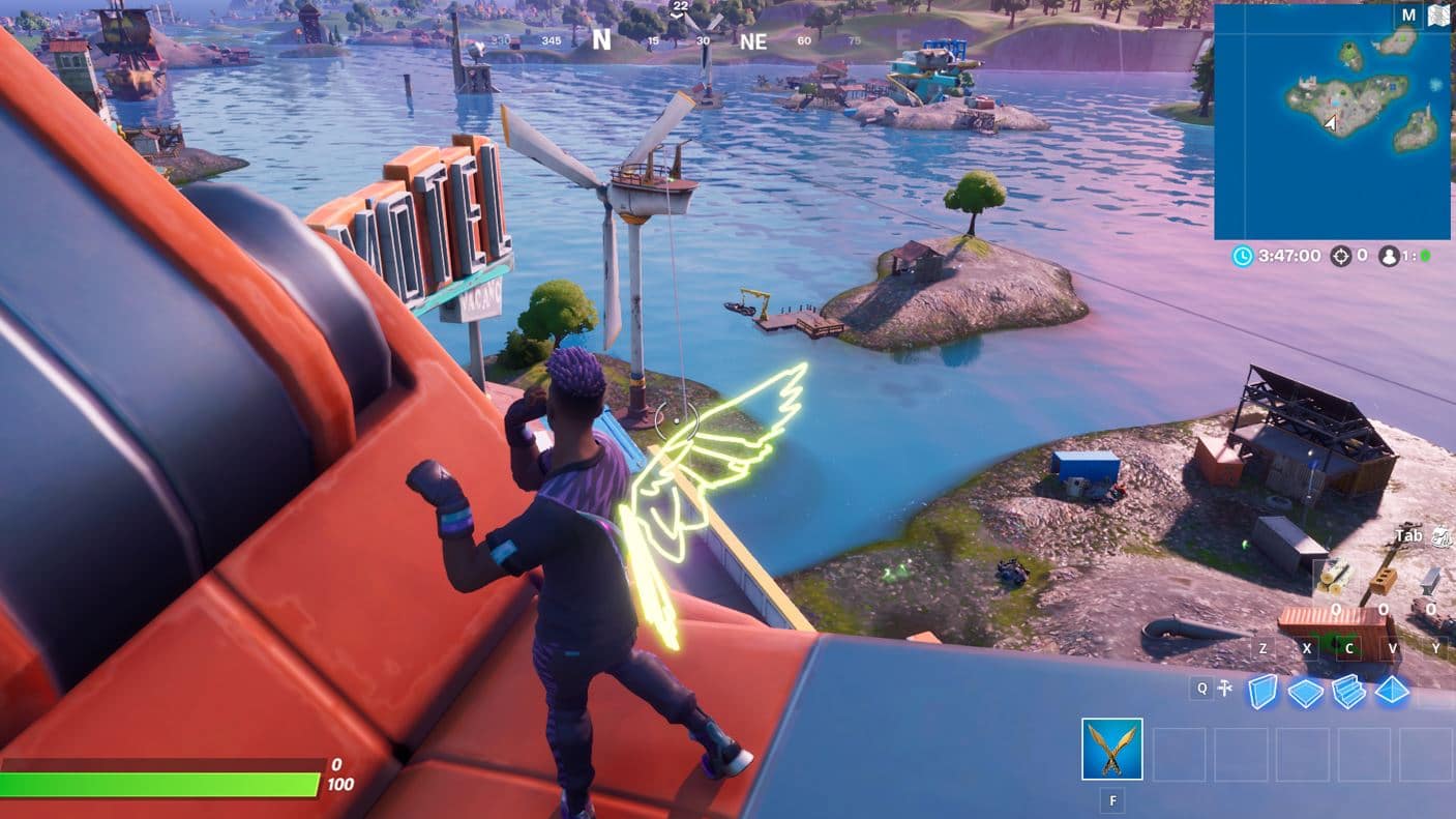 Fortnite Dance on the Crane at Rickety Rig