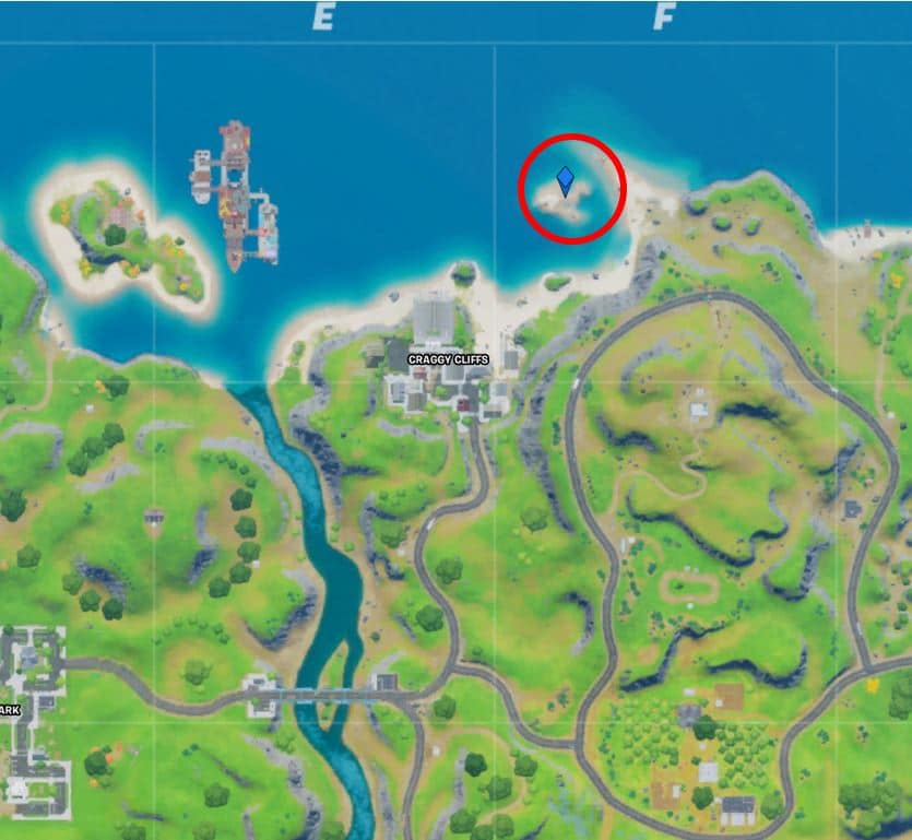 Where is the spaceship in fortnite