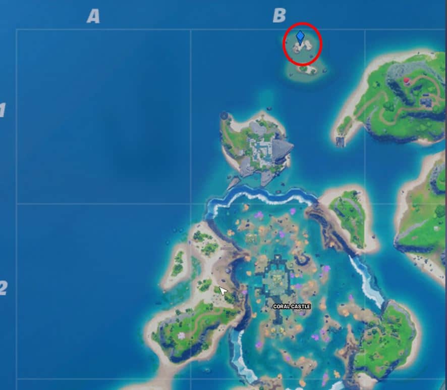 Fortnite Chapter 2, Season 4 Coral Buddies Map Location