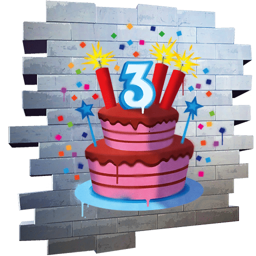 Fortnite Birthday 2020 Reward - The Big Three Spray