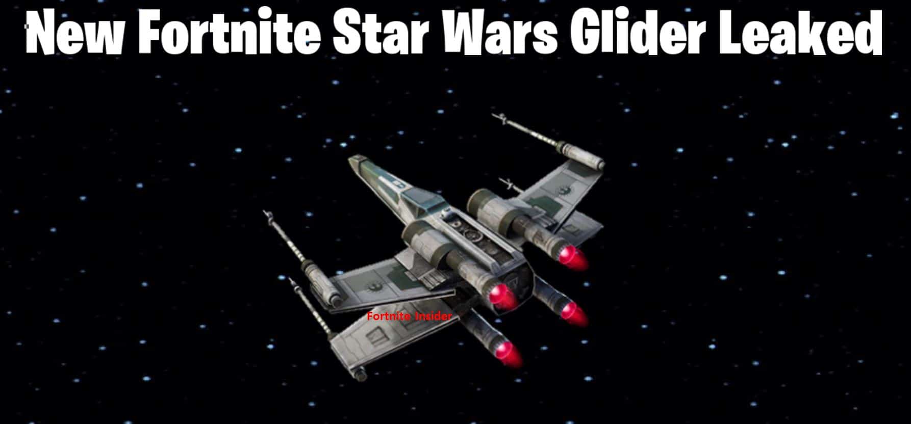 Fortnite Vanguard Squadron X-wing Star Wars Glider