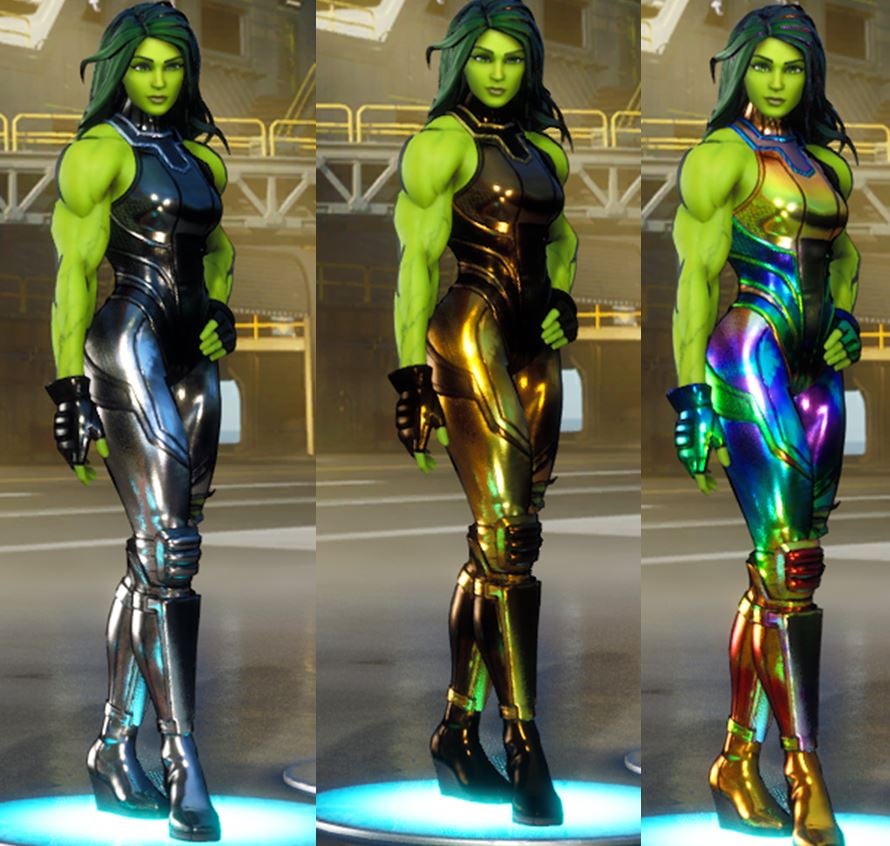 She-Hulk Fortnite foil skin styles