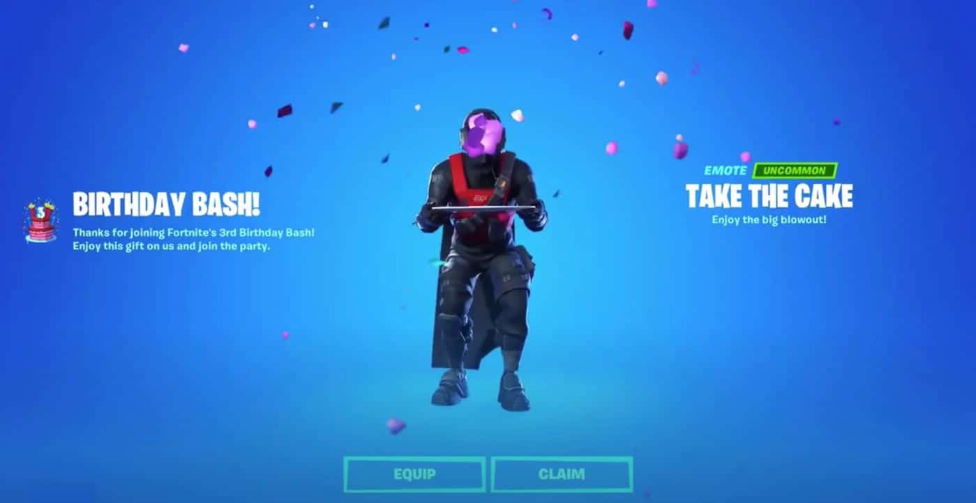 Take the Cake Free Fortnite Emote