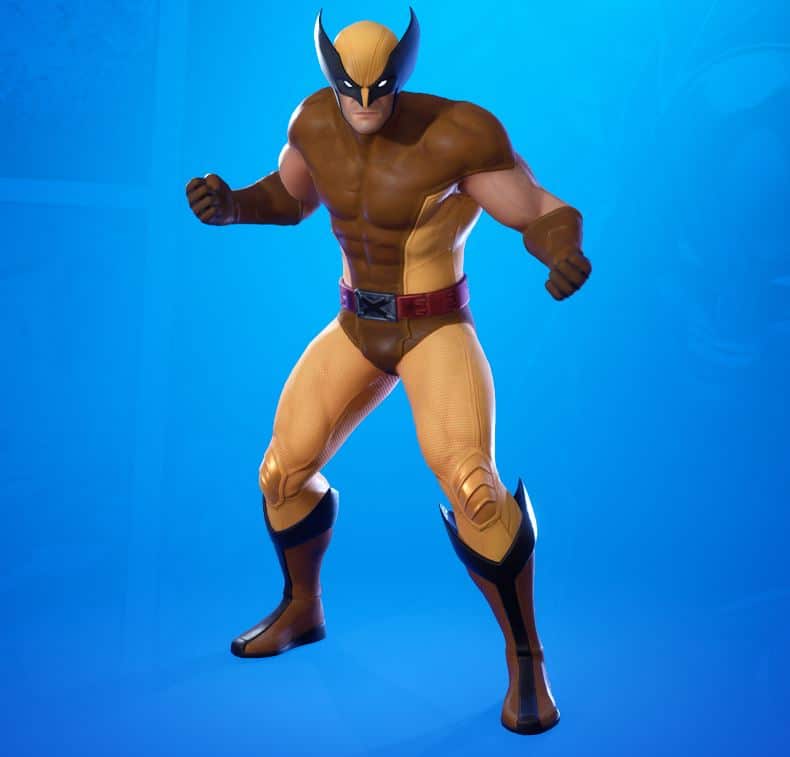 classic Wolverine Fortnite skin style