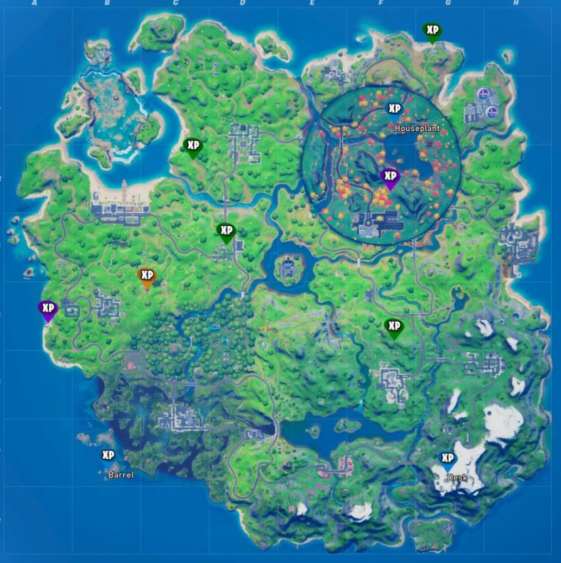 All Fortnite week 6 xp coins map locations