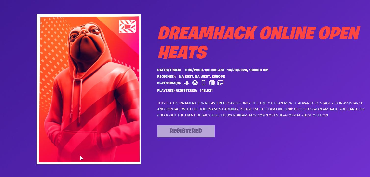 Dreamhack Fortnite How to register for Dreakhack Fortnite 2020