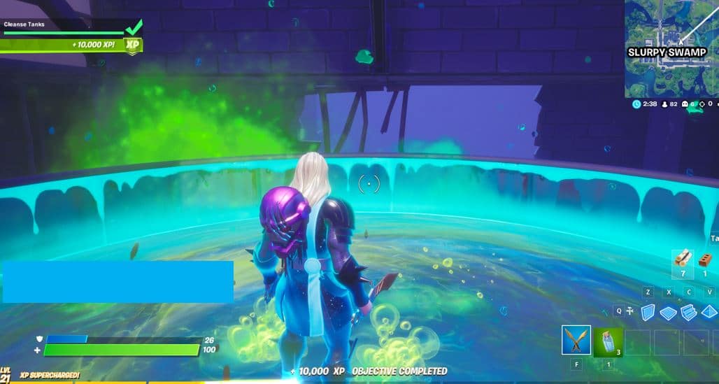 Fortnite Chapter 2, Season 4 Secret Quest - Cleanse Tanks