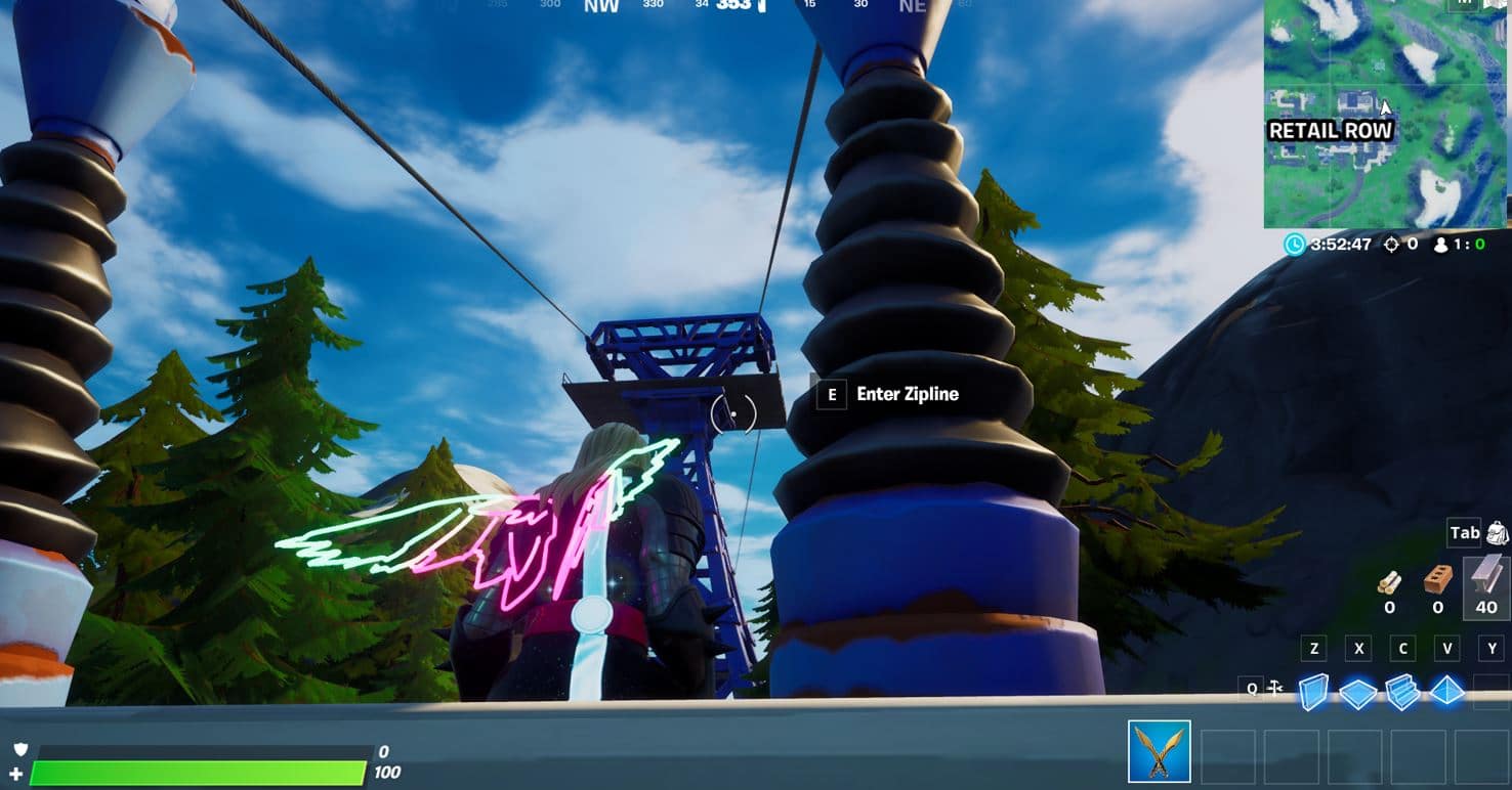 Fortnite Retail Row Zipline Location