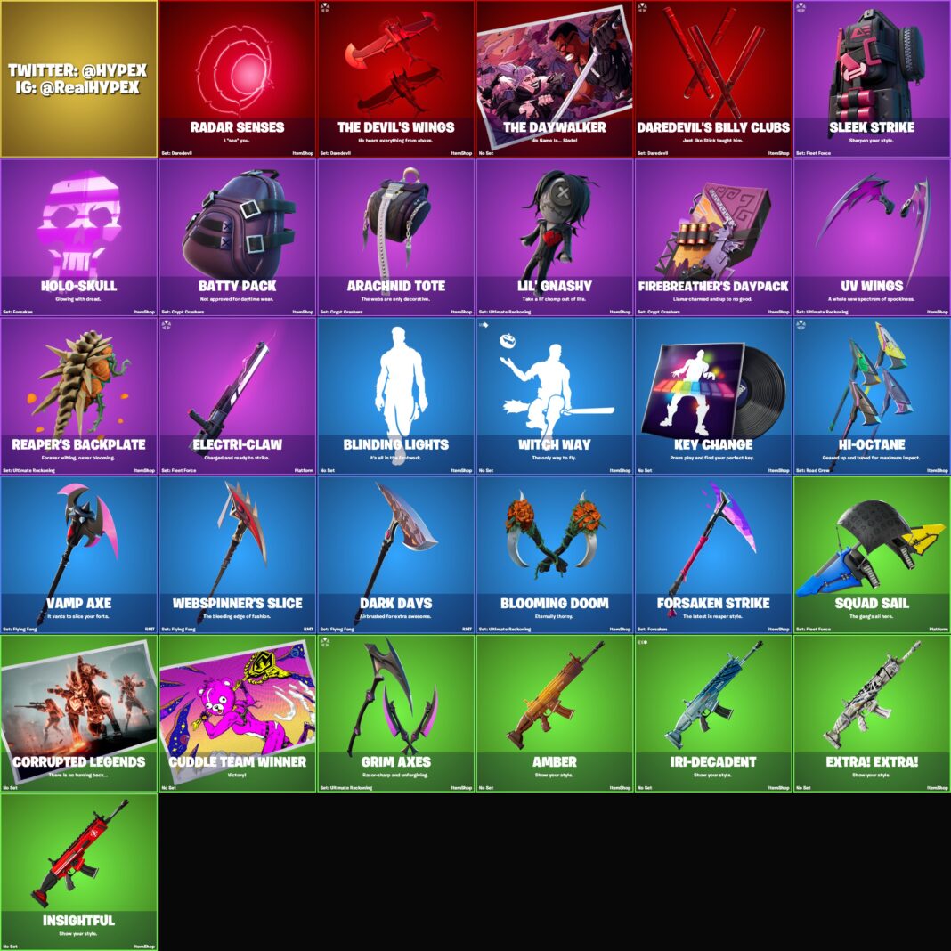 All Fortnite Chapter 2, Season four Leaked Skins & Cosmetics Present in