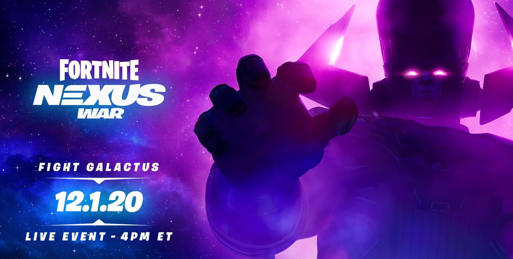 Countdown on Fortnite Devourer of Worlds Galactus Arrives Live Event (Nexus War)