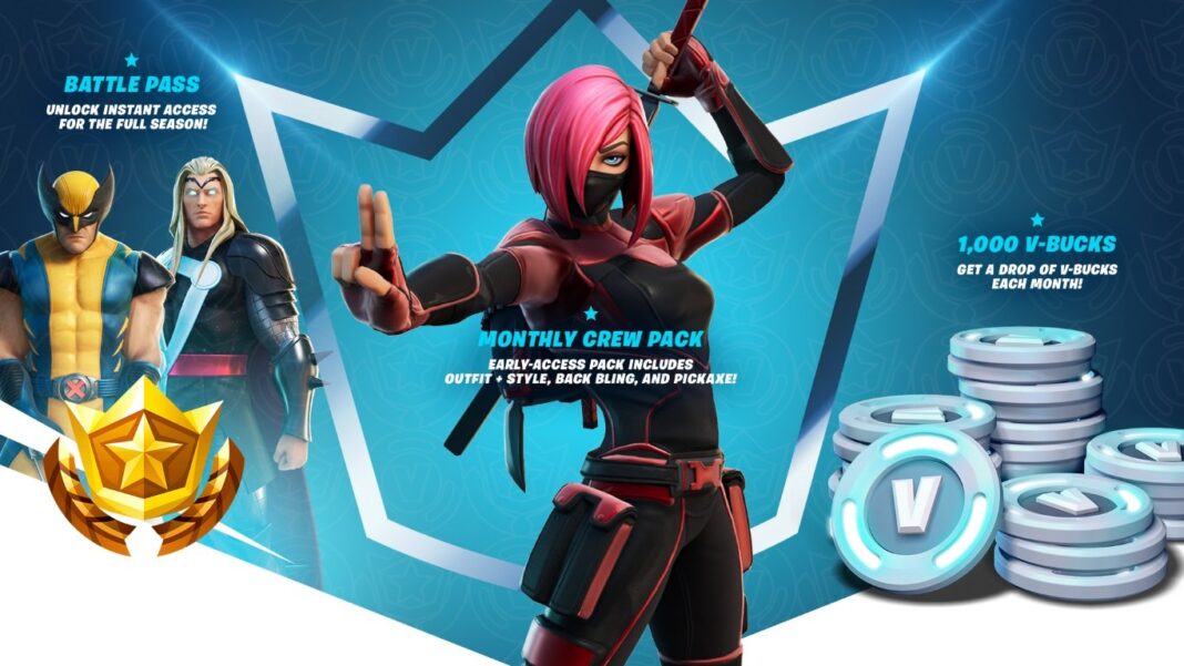 New Fortnite Monthly Crew Pack Subscription Leak Battle Pass, Skin & VBucks Fortnite Insider